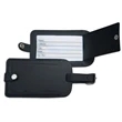 Classic Black Leather Luggage Tag