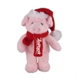 Soft Plush Stuffed Farm Animals with Christmas Hat and Scarf