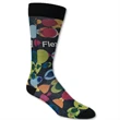 Made in the USA Full Color Sublimated Dress Socks