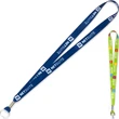3/4" Super Soft Polyester Multi-Color Sublimation Lanyard