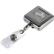 32" Square Chrome Solid Metal Retractable Badge Reel