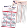 Calendar and Information Panel Wallet Card