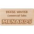 Custom Shape Personalized Wood Badge (1-10 Sq. Inches)