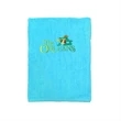 Turquoise EMB 28x58 Terry Velour Beach Towel.