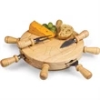 Mariner Lazy Susan Cheese Cutting Board & Tools Set