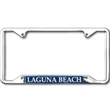 Simplicity Polished Chrome Metal License Plate Frame