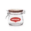 16 oz Glass Candy Jars with Wire Wooden Lids