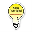 Light Bulb Shape Vinyl Magnet