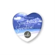 2 1/4" Heart Button Full Color w/Safety Pin