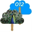 Cloud Auction Hand Fan Full Color