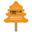 Evergreen Tree Hand Fan Full Color