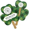 Shamrock Hand Fan Full Color (2 Sides)