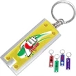 Full Color Imprint  LED Flashlight with Keychain