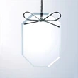 Clear glass octagon ornament