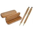 Bamboo wood stylus pen and pencil gift set