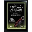 Ebony Finish Golf Plaque - Small