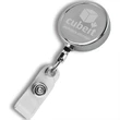 30" Cord Chrome Solid Metal Retractable Badge Reel