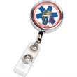 30" Cord Chrome Solid Metal Retractable Badge Reel