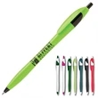Plastic plunger action ballpoint pen