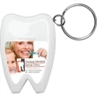 TOOTH SHAPED DENTAL FLOSS DISPENSER WITH KEYRIN