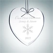 Gem-Cut Heart Clear Glass Ornament