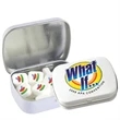 Domed Tin - Imprinted Square Mints