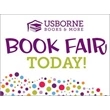 Usborne Books & More Book Fair Yard Sign 3' x 2' Style #1