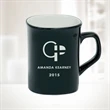 10oz Black Ceramic Round Corner Mug