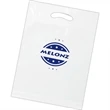 Recycled White Fold Over Die Cut Handle Bag 1.85mil 1C2S