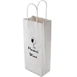 White Kraft Wine Paper Shopping Bag 5.25 x 3.5 x 13 1C1S