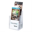 2-Tier Acrylic Brochure Holder for 4"W Literature