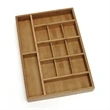 Bamboo Organizer w/3-Removable Dividers