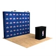 10ft Perfect Pop Straight Trade Show Display w/ LED & Case