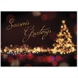 Classic City Lights Holiday Greeting Card