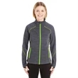 Ladies' Flux Melange Bonded Fleece Jacket
