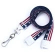 5/8" Pre-Printed "Stars and Stripe" Lanyard with Swivel Hook