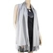 Grey Pashmina Shawl with a Softer than Cashmere Feel