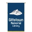 36" x 60" Podium Banner, Straight Cut/ with Fringe