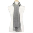Light Gray 100% Alpaca Scarf