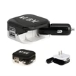 Auto/Wall Power Charger with Dual USB Ports
