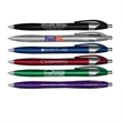 Silhouette Metallic Retractable Ballpoint Pen with Black Ink
