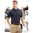 Industrial pocketless pique polo