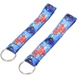 Sublimated Full color Wrist lanyard keychain