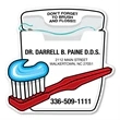 4" x 4" Toothbrush and Floss