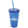 16 oz Acrylic Tumbler with Lid and Straw