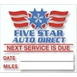 V-T™ Service Reminder Stickers
