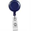 Navy Blue Plastic Clip-On Badge Reel