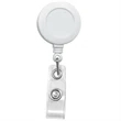 White Plastic Clip-On Badge Reel