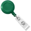 Green Plastic Clip-On Badge Reel