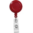Red Plastic Clip-On Badge Reel